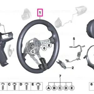 Reducere M Sports steering wheel leather - BMW