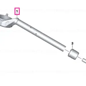 Disponibil imediat Handlebar half, right - BMW Motorrad