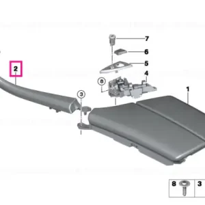 Cumpără acum Clip, leather SCHWARZ - BMW