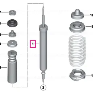 Shock absorber, rear - BMW Discount