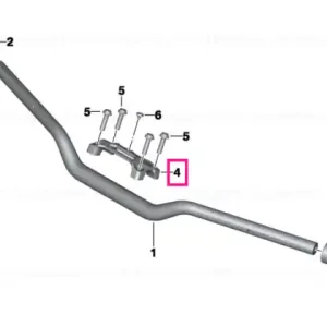 Livrare gratuită Bloc fixare ghidon - BMW Motorrad