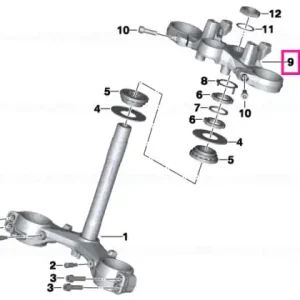 Upper fork cross brace - BMW Motorrad Doar azi