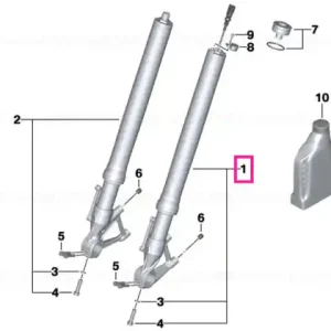 Ofertă exclusivă Fork leg left DDC - BMW Motorrad