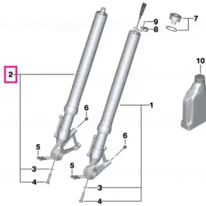 Fork leg right DDC - BMW Motorrad Nu rata