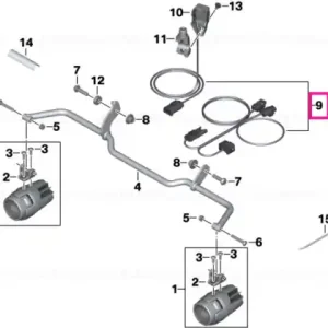 Wiring harness, auxiliary driving light - BMW Motorrad Transport gratuit