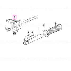 Expediere rapidă Grip unit, polished, right D=20MM - BMW Motorrad