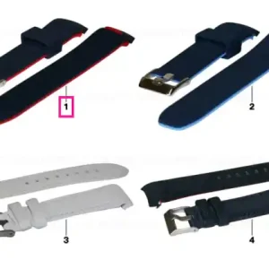 BMW Motorsport strap, silicone DARK BLUE/RED Chilipir