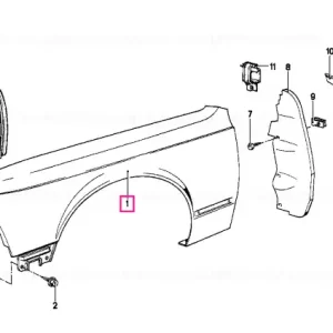Side panel, front right - BMW Disponibil imediat