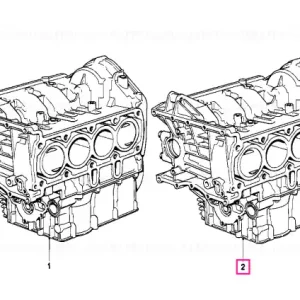 Engine block with piston - BMW Motorrad Retur gratuit