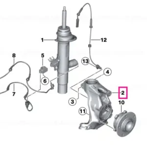 Swivel bearing, camber correction, left -30MIN - BMW Comandă acum
