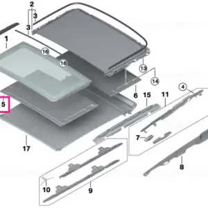 Supended headliner, front ANTHRAZIT - BMW Cel mai bun preț