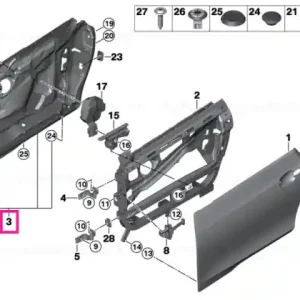 Shroud panel, front left - BMW Reduceri