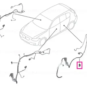 Calitate înaltă Wiring set rear door - BMW