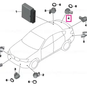 Senzor ultrasonic WB27 - BMW Expediere rapidă
