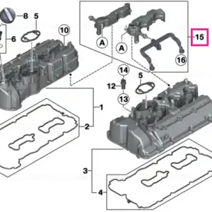 Set separator ulei, capac chiulasa - BMW Seria 5 F07 F10 F11, Seria 6 F06 F12 F13, Seria 7 F01 F02, X5 F15, X6 F16 Vezi acum
