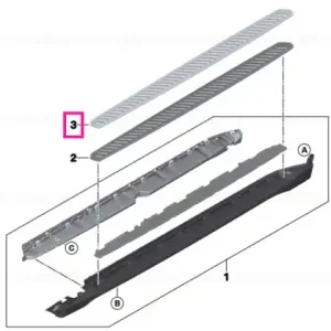 Reducere specială Running board, rocker panel, right - BMW