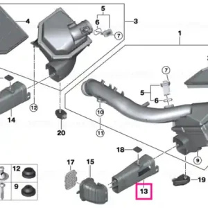 Retur gratuit Intake duct, left - BMW