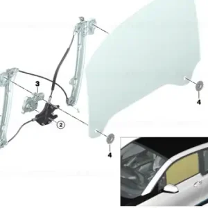 Window lifter without motor,front left - BMW Cumpără acum