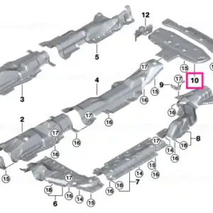 Cumpără acum Heat insulator rear silencer - BMW