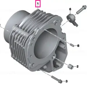 Comandă acum Left cylinder, black AB - BMW Motorrad