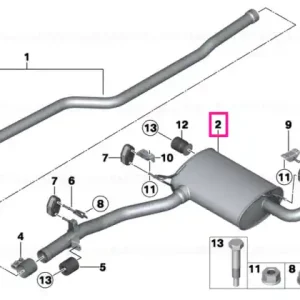 Reducere specială Rear silencer - BMW