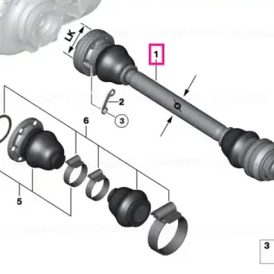 Arbore ieșire ABS schimb LK=86MM/D=27MM - BMW Reducere de preț