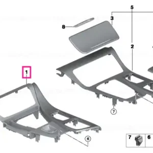Vezi acum Capac consolă centrală HEXAGON - BMW