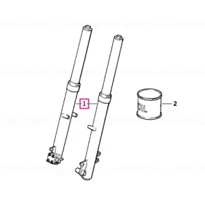 Fork leg left - BMW Motorrad Doar azi