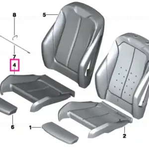 Capac scaun sport imitație piele SCHWARZ - BMW Cumpără acum