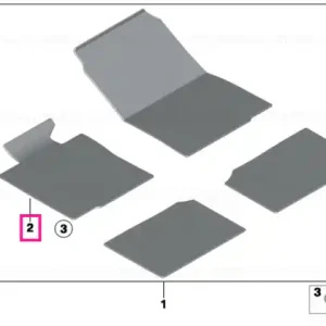 Transport gratuit Floor mat velours driver side EDITION SPORT - BMW