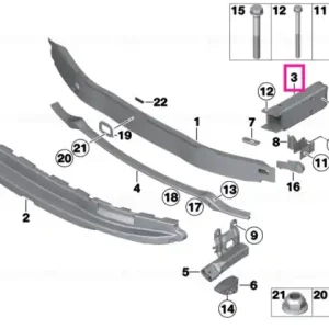 Comandă acum Deformation element, front left ECE - BMW