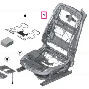 Seat mechanism, sports seat, left - BMW Preț promoțional