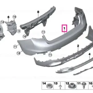 Ultima șansă Bara protectie spate - BMW X6 F16