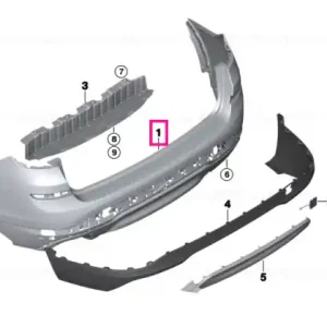 Bara protectie, spate, primerizata - BMW X4 F26 Disponibil imediat