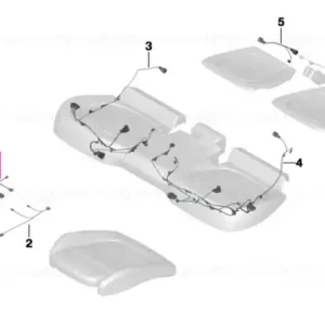 Wiring set seat, passenger's side - BMW Expediere rapidă