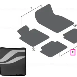 Reducere Floor mats Performance, rear - BMW