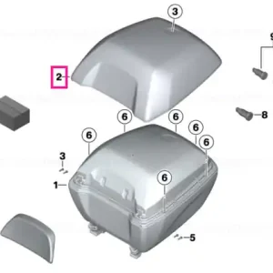 Nu rata Corp exterior capac top-case - BMW Motorrad