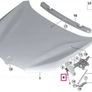 Actuator, rear left - BMW - Mini Calitate înaltă