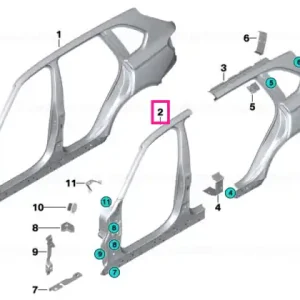 Chilipir Left exterior column A - BMW