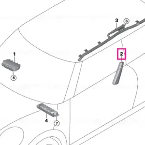 Side airbag, front left seat - BMW - Mini Nu rata