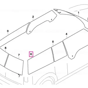 Side window, black right - BMW - Mini Ofertă limitată