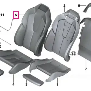 Capac spatar sport piele dreapta LKSW,X3SW SCHW - BMW Livrare expres