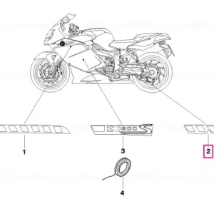 Vezi acum Sticker capac rezervor, ALBASTRA WEISS/BLAU - BMW Motorrad