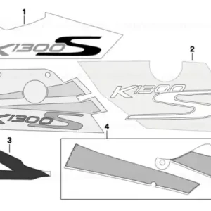 Cumpără acum Stick-on label front left - BMW Motorrad