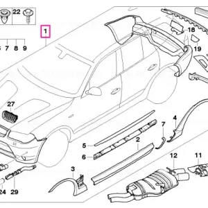 Aerodynamic package primed - BMW Transport gratuit