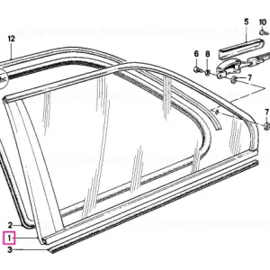 Vent window gold-bronze right - BMW Comandă acum