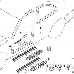 Retur ușor Capac față gri argintiu SILBERGRAU - BMW