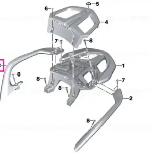 Handle, right WHITE-ALU 3 - BMW Motorrad Comandă acum