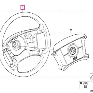 Bestseller Steering wheel, leather PASTELLGRÜN - BMW