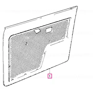 Reduceri Door lining vynil front right SCHWARZ - BMW